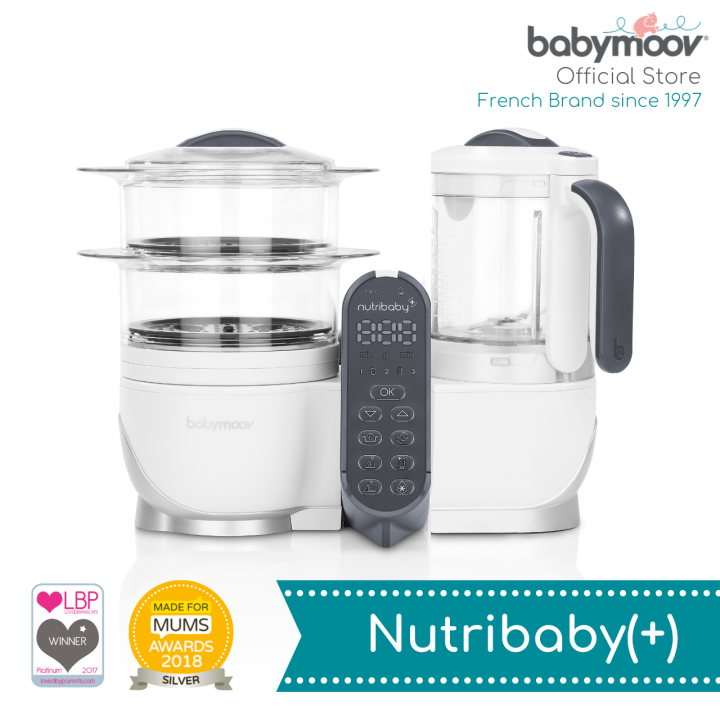 Babymoov Nutribaby(+) 6in1 MultiPurpose Large Capacity Baby and Adult Food Processor Steams