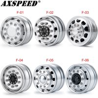 AXSPEED Tamiya Front Wheel Hub Metal Power/Unpower Wheel Rim for 1/14 Tamiya Truck RC Trailer Tractor Cargo Upgrade Parts