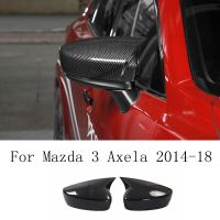 }{: 》 ”สำหรับ Mazda 3 Axela 2014 2015 2016 2017 2018 2019 1คู่ฝาครอบกระจกผ้าคลุมกระจกมองหลังฝาครอบกระจกมองหลัง