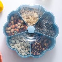 【CW】 European-Style Transparent Split Candy Storage Box With Lid Multigrain Tank Household Living Room Plastic Snack Storage Jar