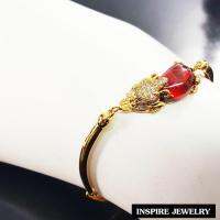 Inspire Jewelry ,สร้อยข้อมือปี่เซียะ งาน Design ประดับพลอย ตัวเรือนหุ้มทองแท้ 100% 24K สวยหรู พร้อมกล่องทอง สามารถปรับขนาดได้ ให้ความสุข เงินทองโชคลาภ ช่วยให้มั่งคั่ง ร่ำรวย