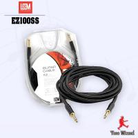 LEEM สายแจ็ก กีต้าร์ กีต้าร์ไฟฟ้า Guitar Cable 10ft./3m.O.D-8.0mm. EZ-10 SS (Black)