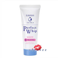 (หลอดเล็ก 50g) Shiseido Senka Perfect Whip White 50g วิปโฟมทำความสะอาดผิวหน้าที่มีส่วนผสมของ ฟูจิซากุระ เอสเซ้นส์ จากญี่ปุ่น ลดเลือนจุดด่างดำ ให้ผิวดูกระจ่างใส รู้สึกถึงผิวสะอาดใสหลังใช้