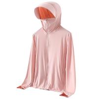 Sun Jacket UPF 50 Sun Protection Hoodie With Sun Hat Long Sleeve Sun Protection Hooded SPF UV Jacket Light Shirt Full