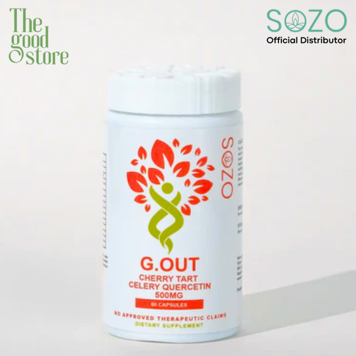 Sozo PH G.Out Cherry Tart Celery Quercetin 500mg 60 Capsules