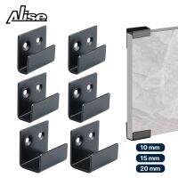 ♗☁❈ 4pcs Ceramic Tile Display Holder Corner Bracket Stainless Steel Pendant Fixing Hooks Wall Mount Buckle U-Shaped Hangers Fastener