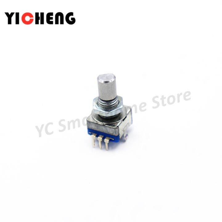 yf-1pcs-ec11-rotary-encoder-encoding-switch-digital-potentiometer-5-foot-with-switch-15-20mm-plum-blossom-half-shaft