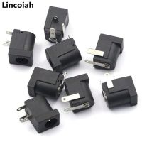 ∈☁﹍ 40 20 10 pcs 5.5x2.1mm DC-005 Black DC Power Jack Socket DC Connectors Supply Barrel-Type Right Angle PCB Mount Terminal