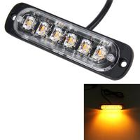 AutoAccessories DC 12V-24V 2W 6LEDs SMD-2835 Lamps 17 Flash Patterns 3 Lines Car Flash Lamp Waterproof Car Truck Emergency Strobe Flash Warning Light, Cable Length: 90cm