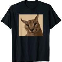 เสื้อยืด พิมพ์ลายแมว Floppa Meme แฟชั่นฤดูร้อน สําหรับผู้ชายS-5XL เสื้อยืดคุณภาพดี