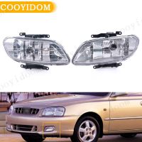 กันชนหน้าสำหรับรถยนต์ DRL ไฟไฟหน้าการขับขี่ตัดหมอกสำหรับ Hyundai Accent Sedan 2000 2001 2002 92202-25000 92201-25000