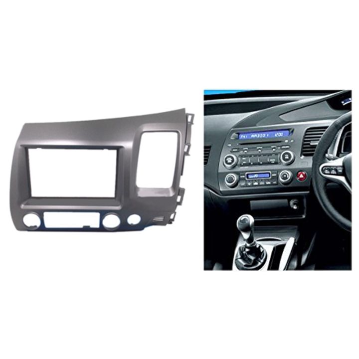 for-honda-civic-2006-2011-stereo-radio-double-2-din-dash-kit-fascia-dash-panel-trim-rhd