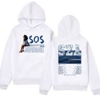 Singer SZA Music Album SOS Graphic Print Hoodie Men Fashion Vintage Oversize Hoodies Hip Hop Harajuku Sweatshirts Streetwear Size XS-4XL