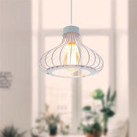 Modern Loft Pendant Light Living Room Kitchen Vintage Industrial Pendant Lamp Dome Shade Wrought Cage Hanging Lighting Fixture