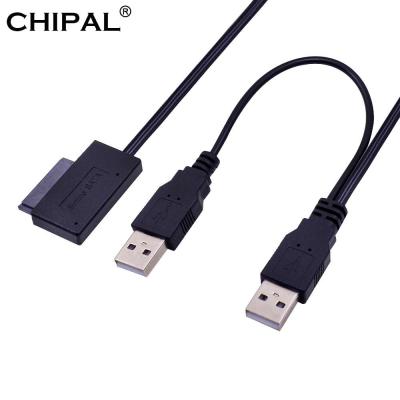 【support】 Huilopker MALL CHIPAL USB 2.0ถึง6 7 13Pin Slimline เคเบิ้ลที่มีแหล่งจ่ายไฟ USB2.0ภายนอกสำหรับโน๊ตบุ๊คแล็ปท็อป CD-ROM DVD-ROM ODD