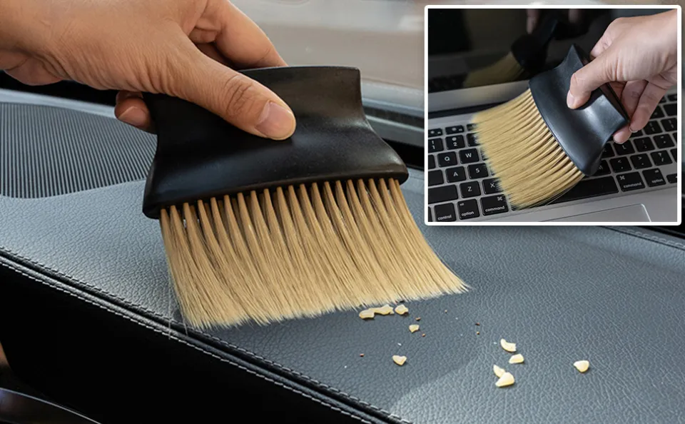 Car Interior Cleaning Tool Air Conditioner Air Outlet Cleaning Artifact  Brush Car Brush Car Crevice Dust Removal Car Detailing