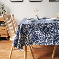 Retro Morandi Color High-Grade Tablecloth Rectangular Light Luxury Style Cotton Linen Desk Dining Table Coffee Table Cloth Tablecloth Party Tablecloth
