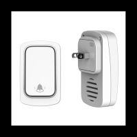 ☫❂❦ Wireless Doorbell No Battery Required Waterproof Self-Powered Door Bell Sets Home Outdoor Kinetic Ring US Plug A