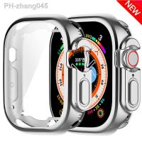 Watch Cover for Apple Watch 8 Ultra 49mm Protective Case 360 Full Soft TPU Screen Protector for iWatch 7/8 41/45mm 44/40mm Case