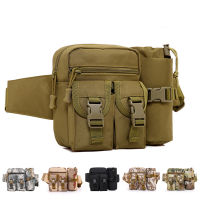 Tactical Men Waist Pack Nylon Hiking Water Bottle Phone Pouch Outdoor Sports Army Military Hunting Climbing Camping Belt Bag