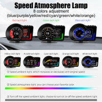 Smart GPS Speedometer HD จอแสดงผล LCD รถอัจฉริยะ GPS Speedo 5หน้าแสดงผล OBD GPS Smart Gauge สำหรับรถยนต์ชิ้นส่วนอิเล็กทรอนิกส์