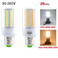 【CC】┋℡  E27 E14 Corn Bulb LEDs SMD 5736 85-265V Ultra Lampada Lamp Chandelier Candle Bombilla