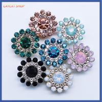 CAYCXT SHOP 10PCS 14mm DIY รูปดอกไม้ ก้นเหล็ก ที่เป็นประกาย ตกแต่งเสื้อผ้า ปุ่ม Rhinestone หินแก้วคริสตัล เครื่องประดับหมวก