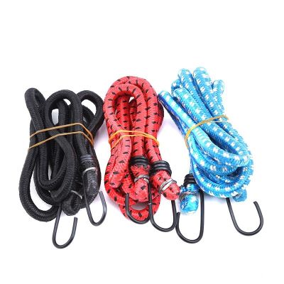 Pure Color Elastic Bungee Cord Hooks Bikes Rope Tie Bicycle Luggage Roof Rack Strap