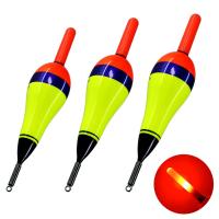 1 piece Luminous Fishing Float Bobber Led Fishing Light Stick Buoy Electronic Glow Rock Fishing Float For Night #1.5 #2.0 #3.0 Adhesives Tape