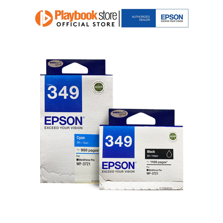 Epson T349 Blackcyan 950 To 1100 Pages Ink Cartridge For Workforce Pro Wf 3721 Lazada Ph 4976