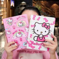 เคส10.2รูปโบว์น่ารักสีชมพู Sanrio Hello Kitty สำหรับ iPad Air 2021,เคส Mini 6 Air 4 10/9ป้องกันซิลิโคน Pro 11นิ้ว