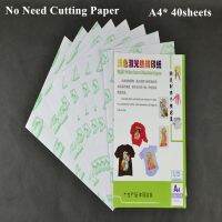 dfh❁❈✸  (A4x40pcs) No Cutting Paper With Printers Transfer Printing Garment Color (8.3x11.7 inch)TL-150M