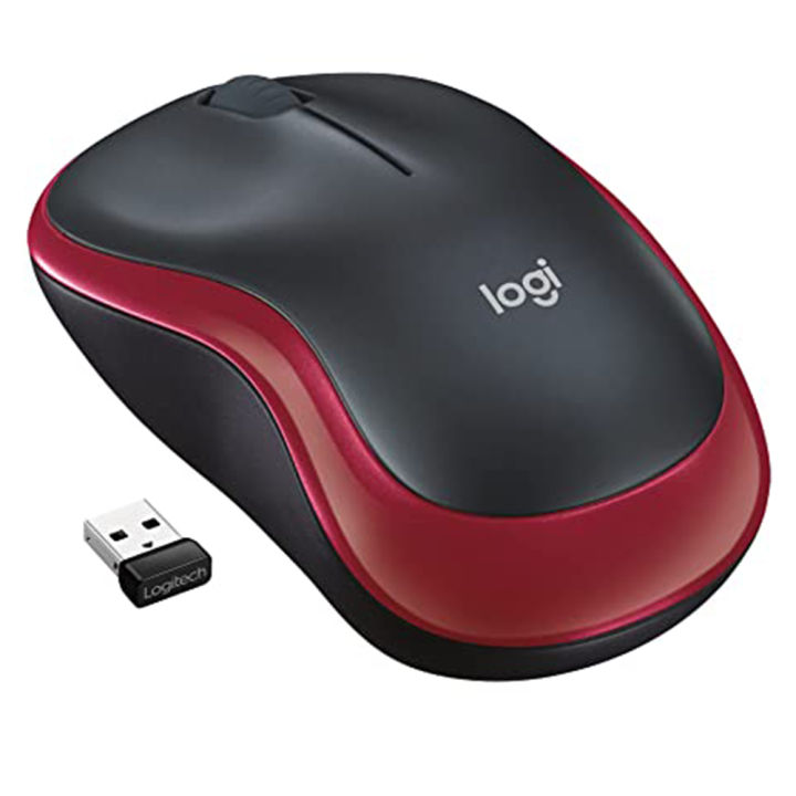 logitech-m185-wireless-mouse-red-เม้าส์ไร้สาย-สีแดง-ของแท้-ประกันศูนย์-3ปี