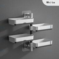 Soap Dish Wall Mount Holder Bathroom Hanging Shelf Accessories Rotat Shelves Products for Wall Over The Toilet Organizer Storage