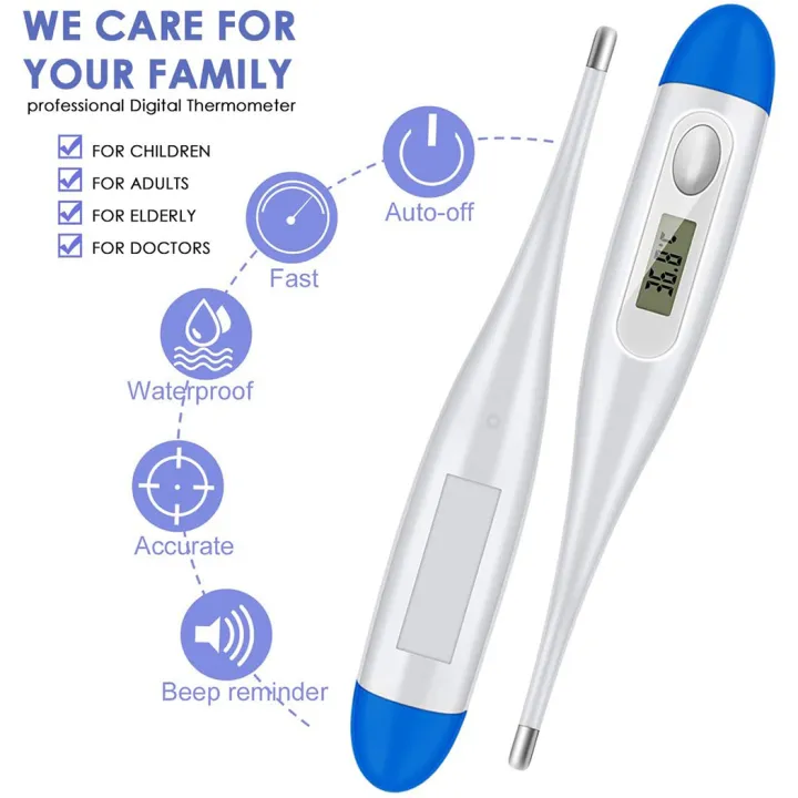 Portable LCD Display Digital Thermometer Axillary Temperature