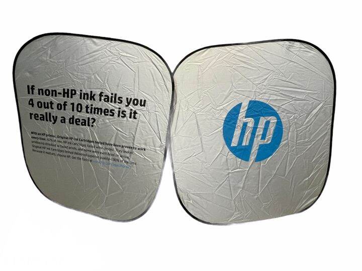 Foldable Car Sun Shields / SunShades 2 In 1 (EXTRA LARGE) Lazada