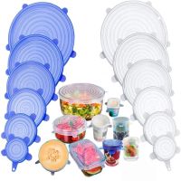 【hot】 Reusable Silicone Cover Stretch Lids Airtight Food Wrap Covers Keeping Bowl Stretchy Cookware