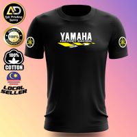 New FashionYamaha Factory Racing Stripe T Shirt 100% Cotton Round Neck Unisex for Y15 Y15ZR NVX Y16 Y16ZR LC135 TRACER R1 R6 125Z 2023