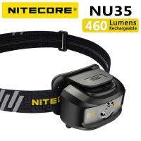 NITECORE NU35 460ลูเมนสามารถใช้แบตเตอรี่ในตัวและเปลี่ยนแบตเตอรี่ AAA ได้ง่ายที่เวลาเดียวกัน USB-C การชาร์จโดยตรง Hyb