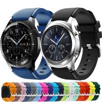 【lolo Watch】20มม. 22มม. สำหรับ Samsung Galaxy Watch 3/46มม./42มม./Active 2/46 S3เกียร์ชายแดน/S2/สร้อยข้อมือซิลิโคนสปอร์ต Huawei GT 2/สายรัด2E