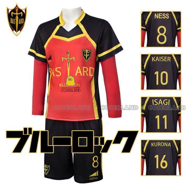 IN STOCK Anime Blue Lock Bastard Munchen Cosplay Costume Yoichi Isagi