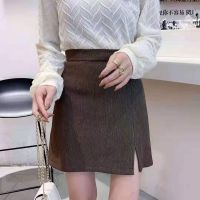 COD ✒ qafh47 SWB2091 -MSIA Ready Stock Female Short Skirt High Waist Skirt With Inner Pant 现货百搭A字半身裙