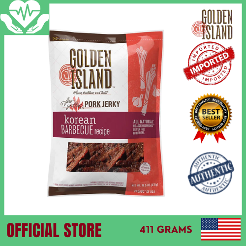 Golden Island Korean Barbecue Pork Jerky 411 grams Lazada PH