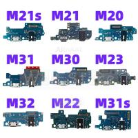 เดิมด้านล่าง SUB Board แท่นชาร์จชาร์จพอร์ตชาร์จ Flex Cable สําหรับ Samsung Galaxy M20 M21 M21s M22 M23 M30 M30s 5G Replacement