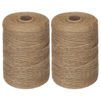 2X 200M/ Roll 2mm Twine Natural Thick Brown Twine for Home Gardening Plant Picture Hanger Industrial Packing String