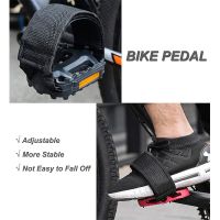 Hot 1 Pair Bicycle Pedals Fixed Gear Foot Strap Belt Adhesive Road Bike Parts MTB Accessories Nylon Bicycle Pedal StrapsToe Clip