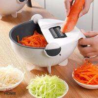 เครื่องมือห้องครัวโรตารี่ Shredder Manual Slicer Drainer ผักผลไม้ Shredder Mandolin Shredder แครอทมันฝรั่ง Blade