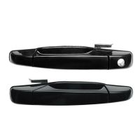 Black 1Pair Outer Door Handle Exterior Door Handles Front Black For Chevrolet GMC Silverado Suburban Yukon