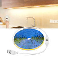 High Indensity COB LED Strip USB DC 5V Dimmable Touch Switch 320 ledsM LED Light Tape Lamp for Kitchen Cabinet Backlight Decor