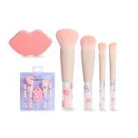 NEE CARA PEARL 4 PEICE BRUSH SET &amp; POWDER PUFF (N804) : neecara นีคาร่า เซ็ต แปรงแต่งหน้า ไข่มุก x 1 ชิ้น abcmall